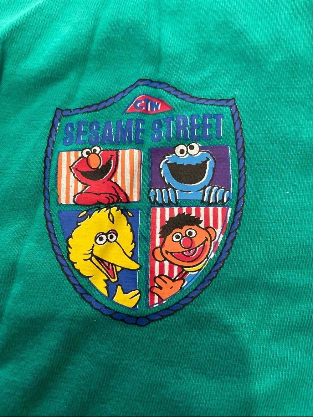 Sesame Street vintage color block one piece outfit size 12 months